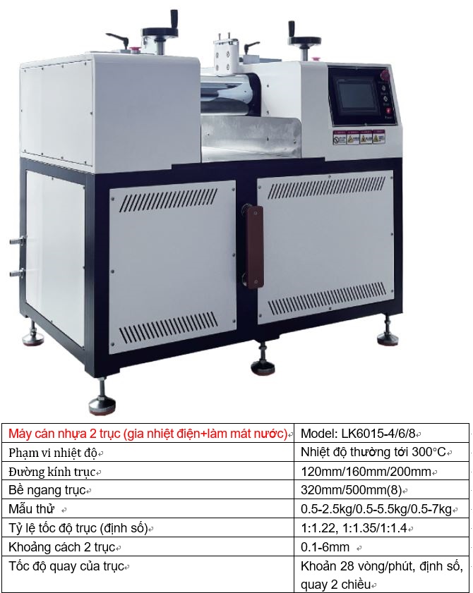 máy cán nhựa phòng thí nghiệm